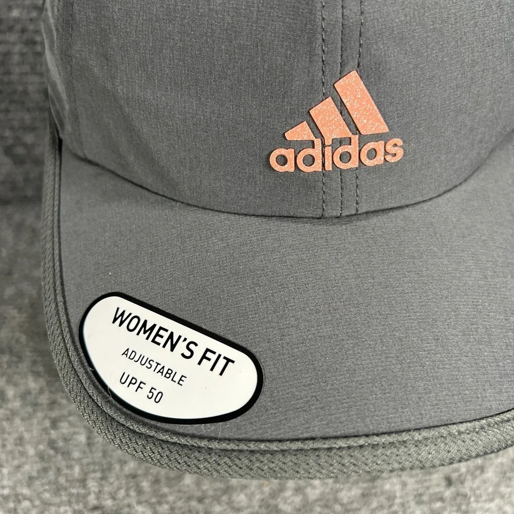 Adidas Hat Cap Womens Aeroready Superlite 2 Gray Strap Back OSFM Active New